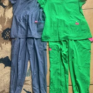 Lot of 2 Koi Scrub Sets NWT